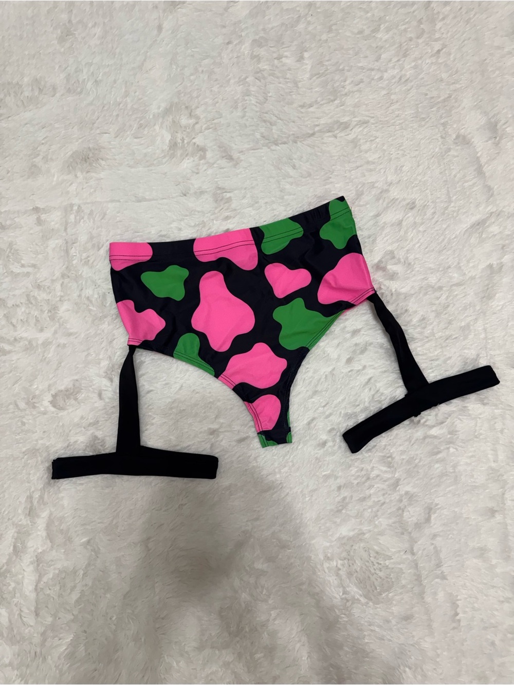 New L pink green shorts bottoms festival rave outfit alternative raver boho neon